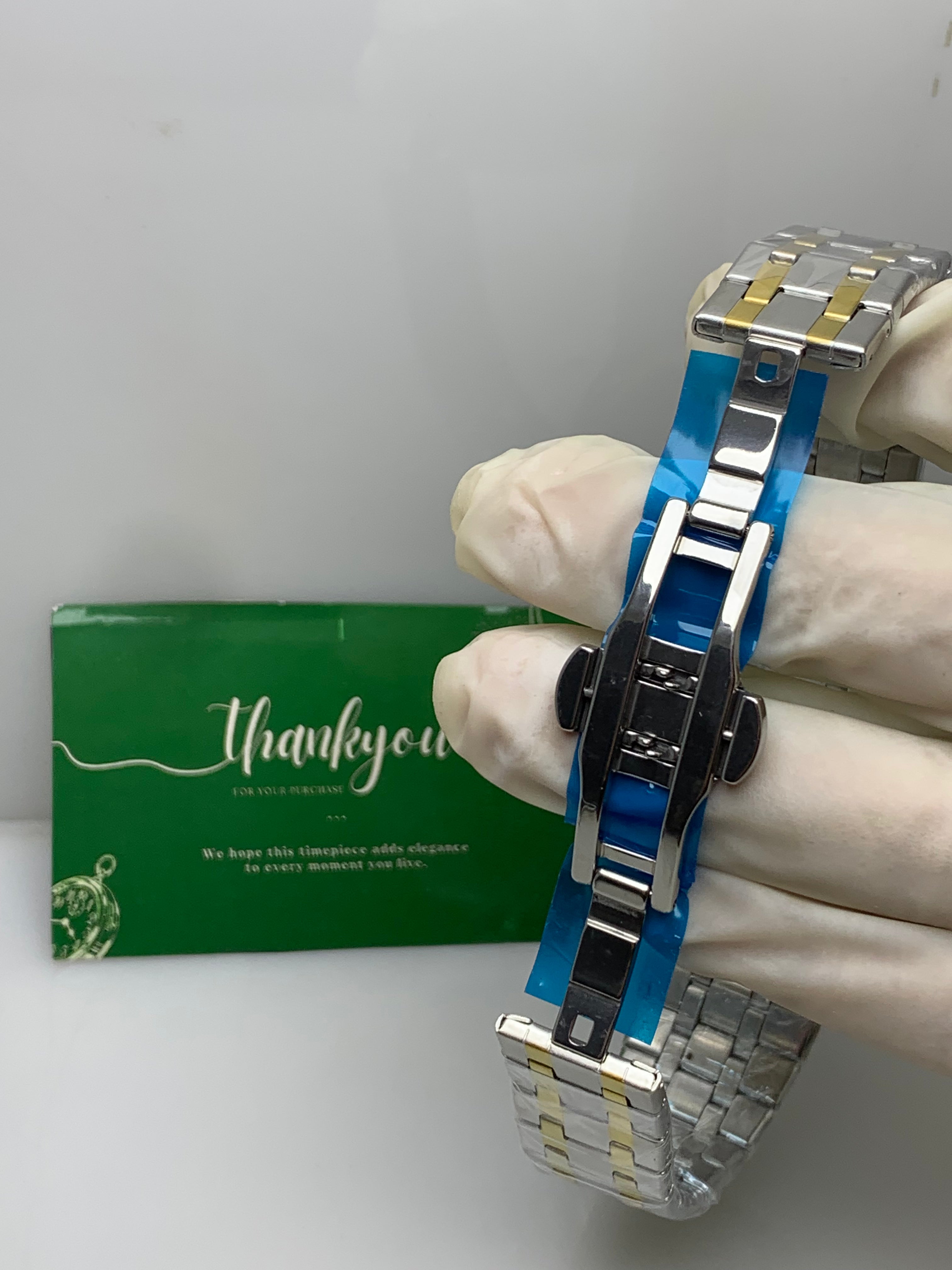 GUCCI Two-Tone Golden & Green Men’s Watch