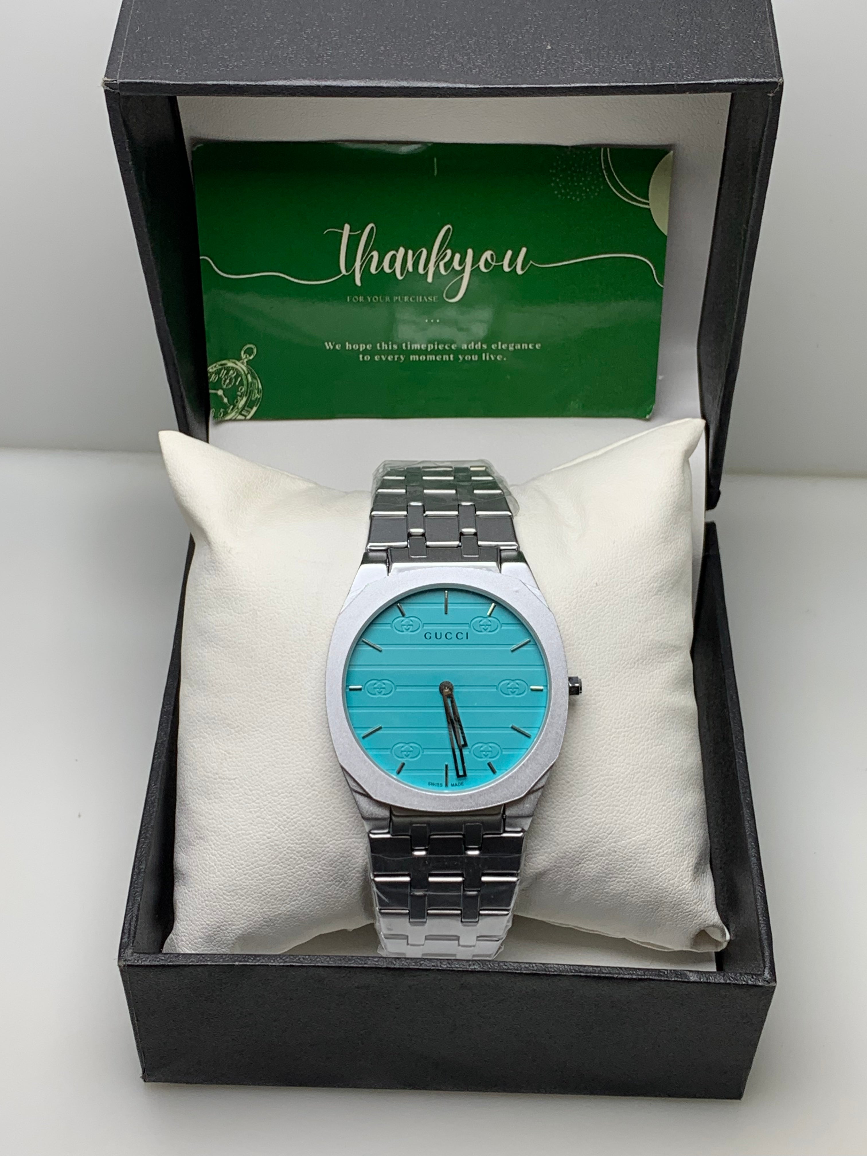 GUCCI Tiffany Blue Men’s Watch