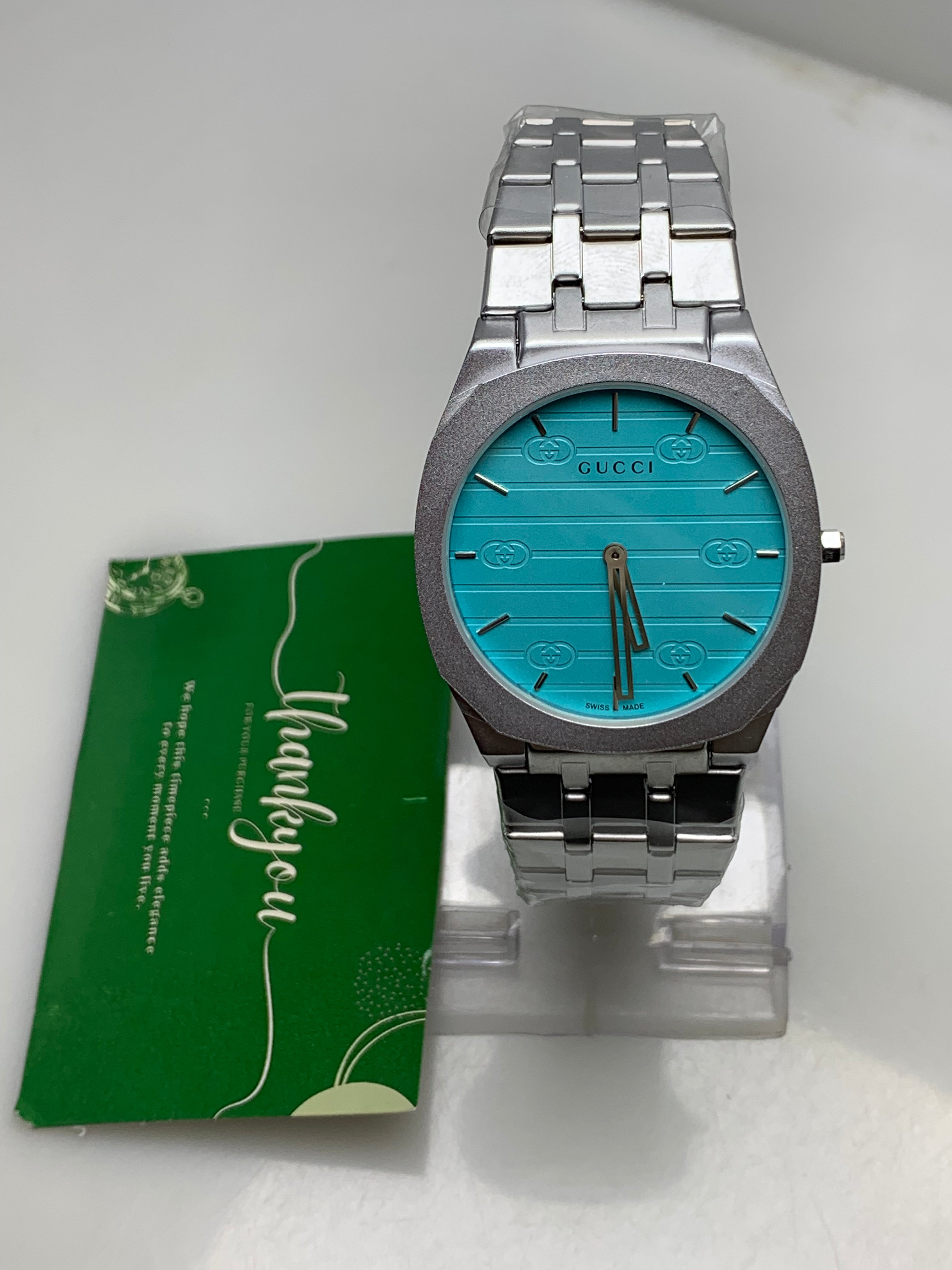 GUCCI Tiffany Blue Men’s Watch
