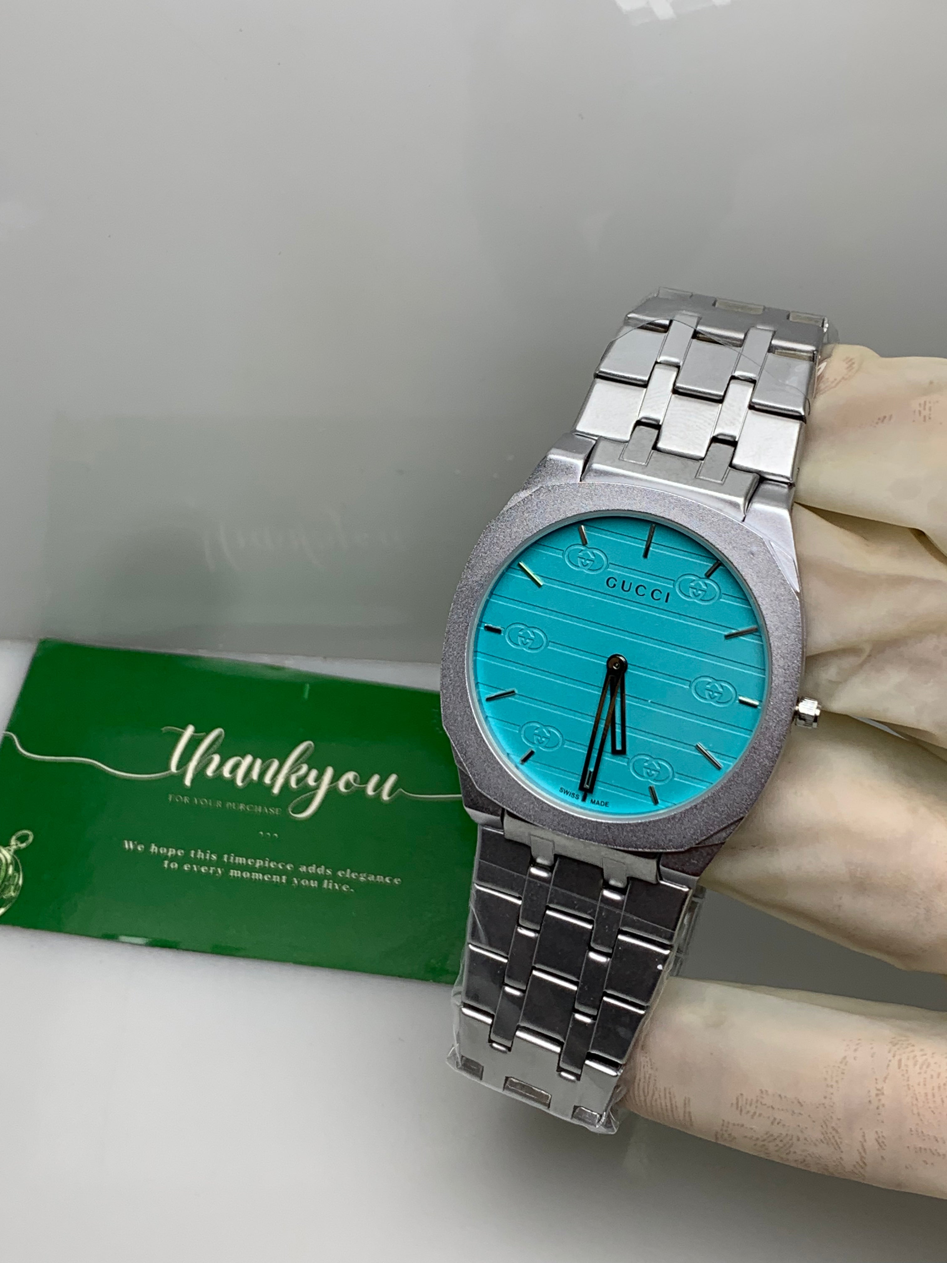 GUCCI Tiffany Blue Men’s Watch