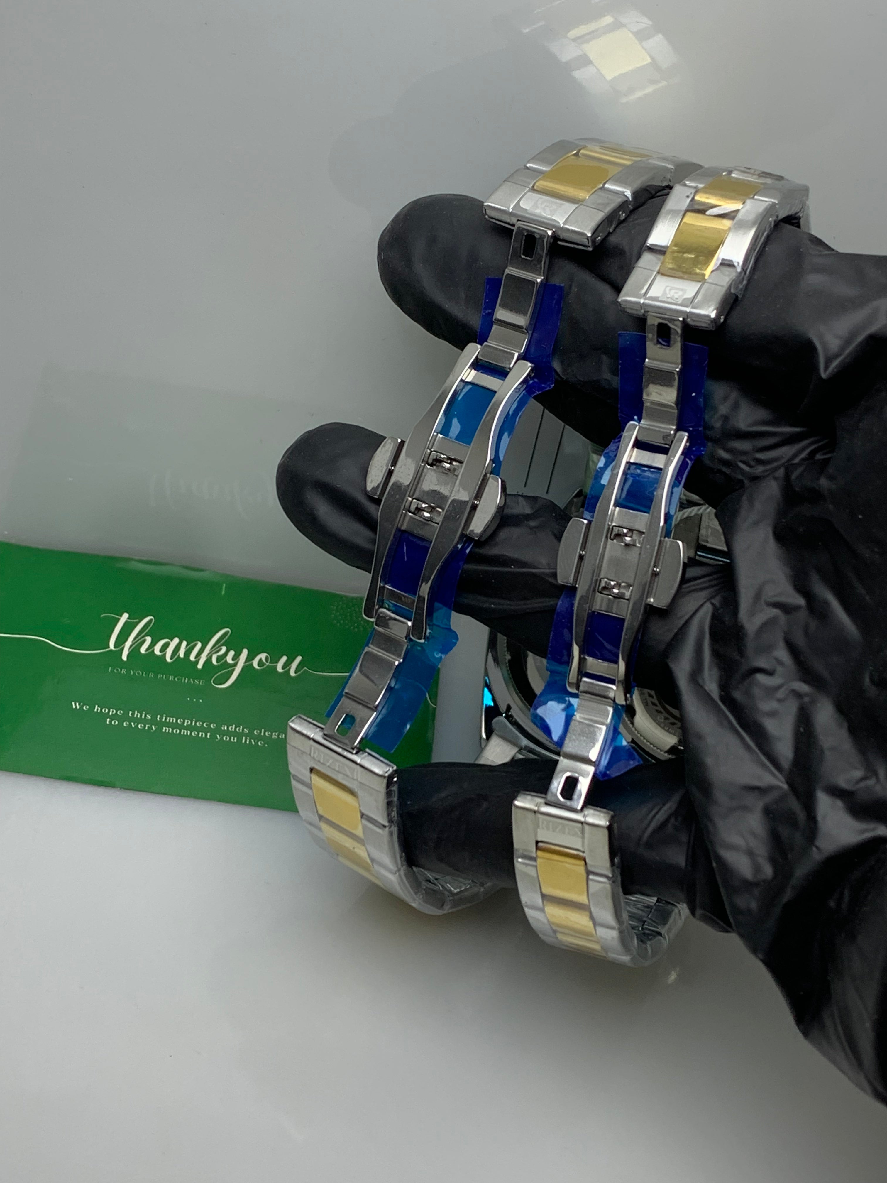 Rizen Couple Watch - Two Tone