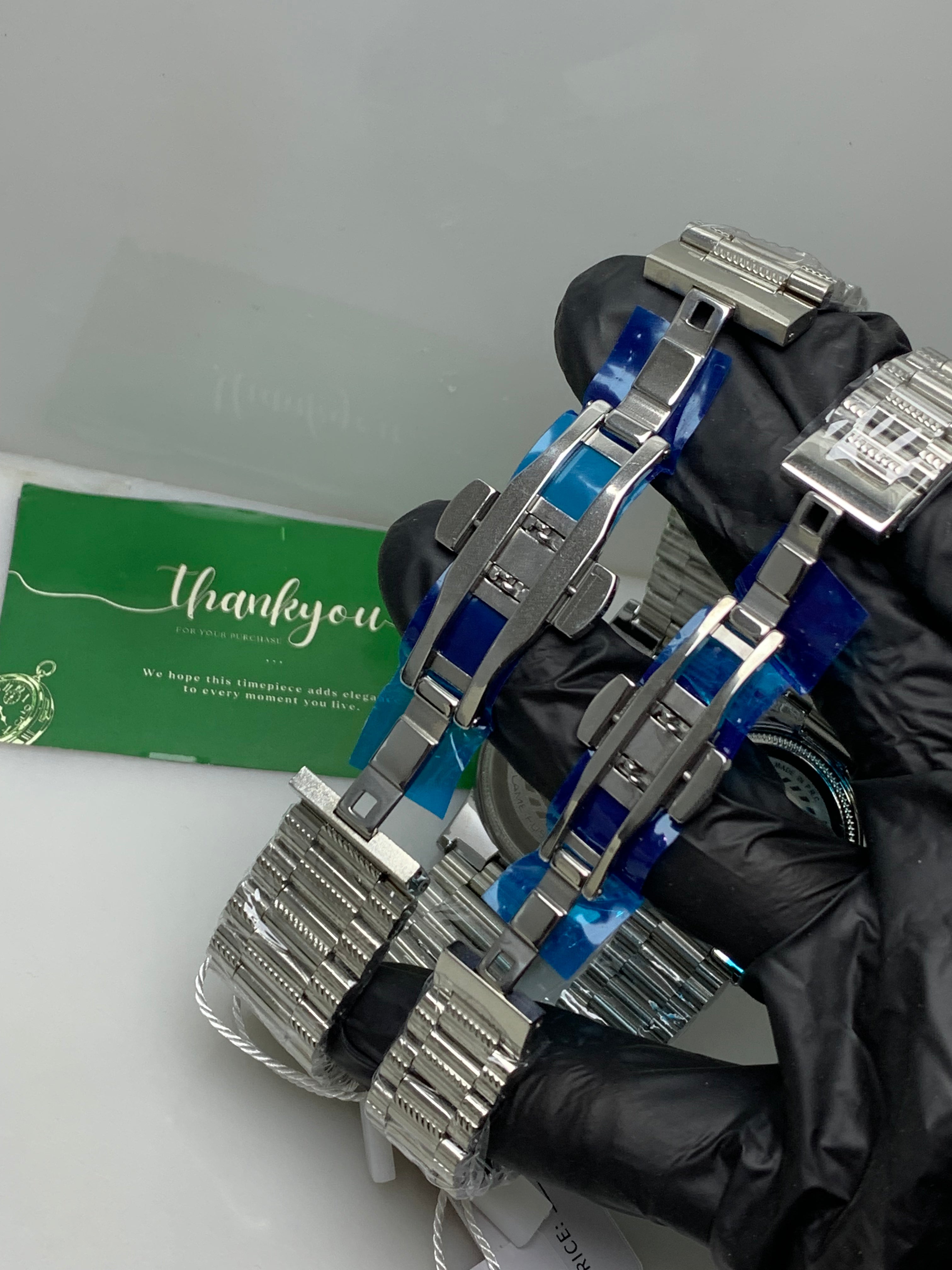 Rizen Couple Watch – Silver White