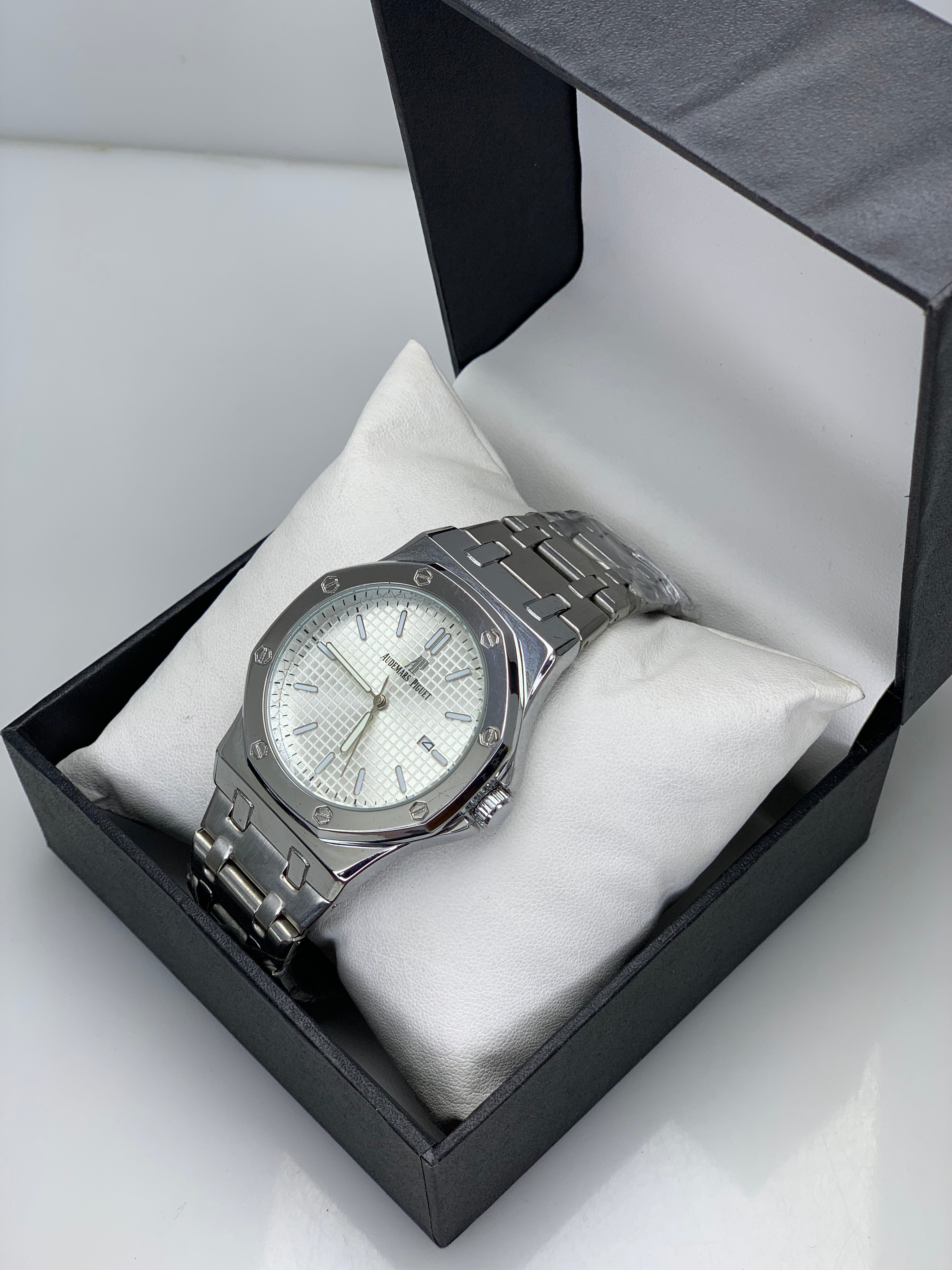 AP - Silver With White Dial