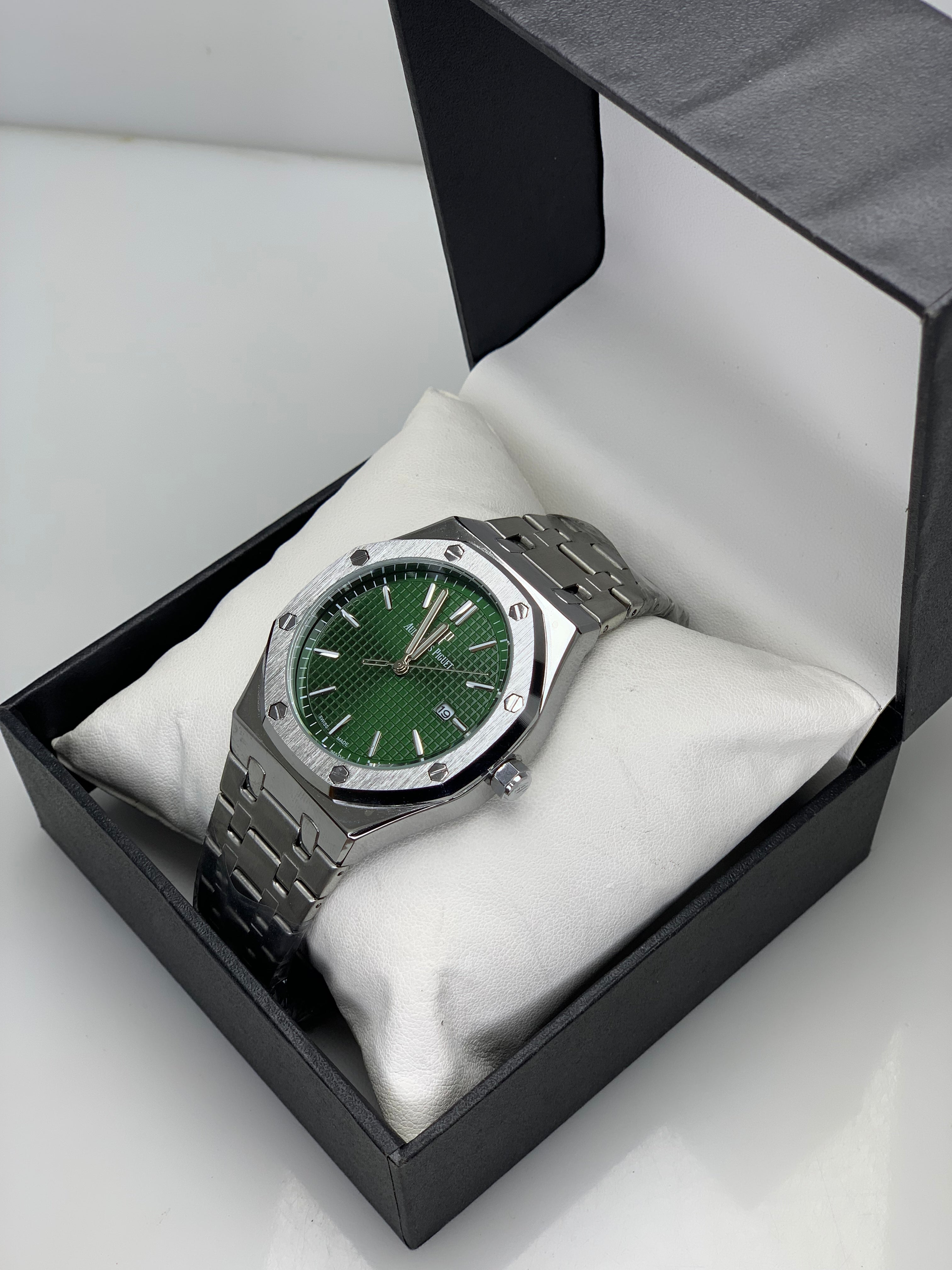 AP - Silver With Green Dial