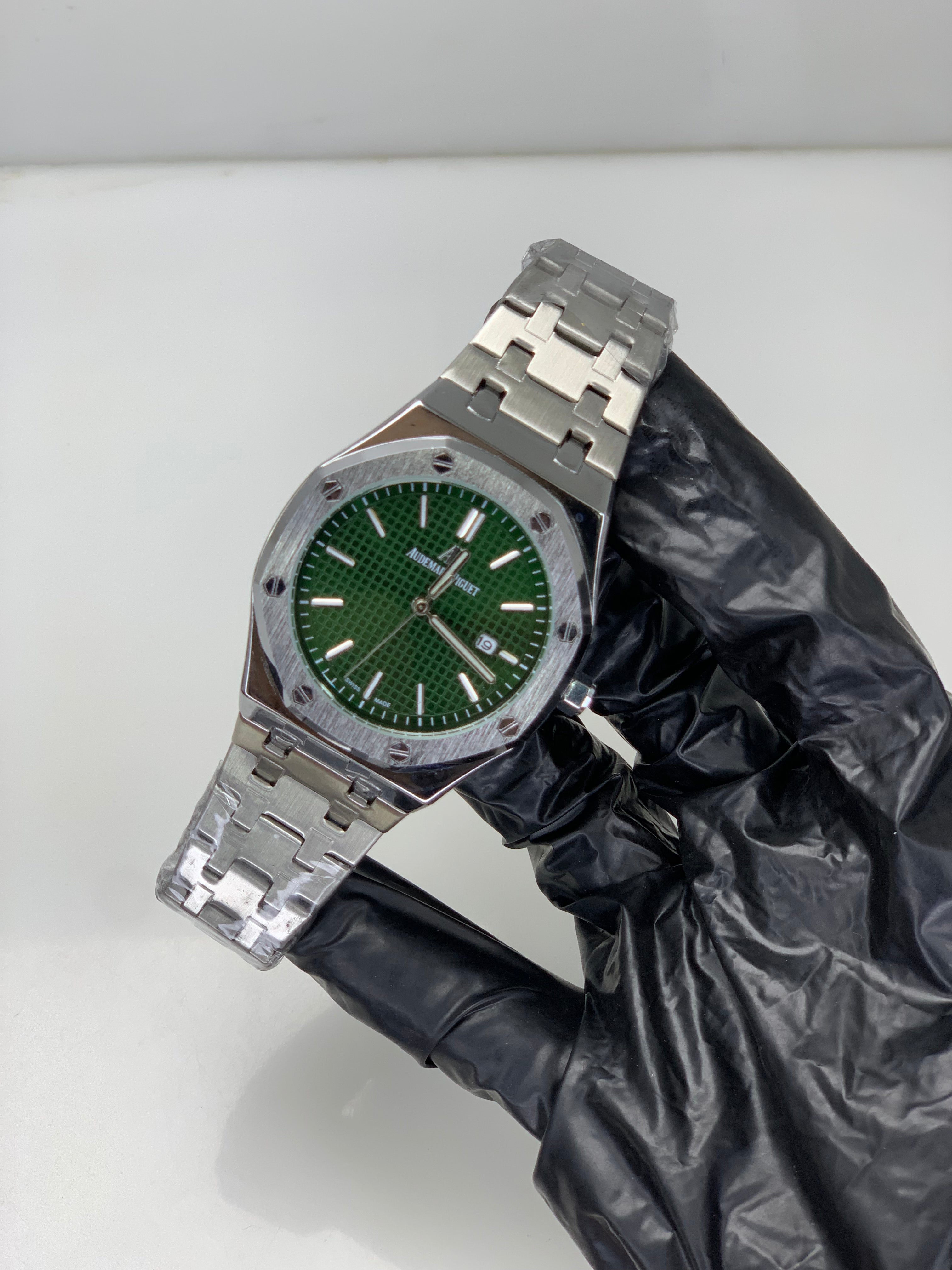 AP - Silver With Green Dial