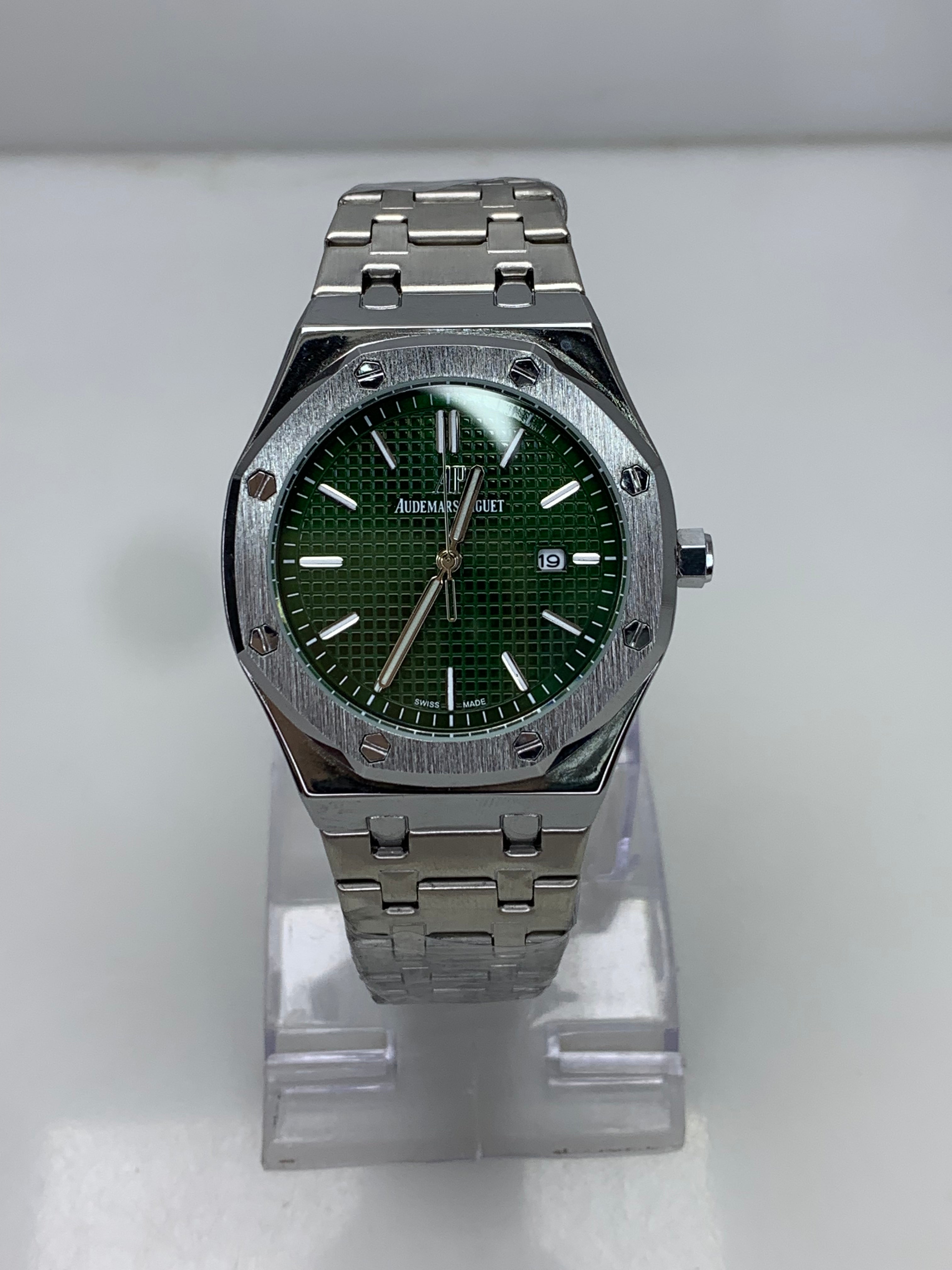 AP - Silver With Green Dial