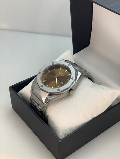 HUBLOT - Silver With Brown Dial