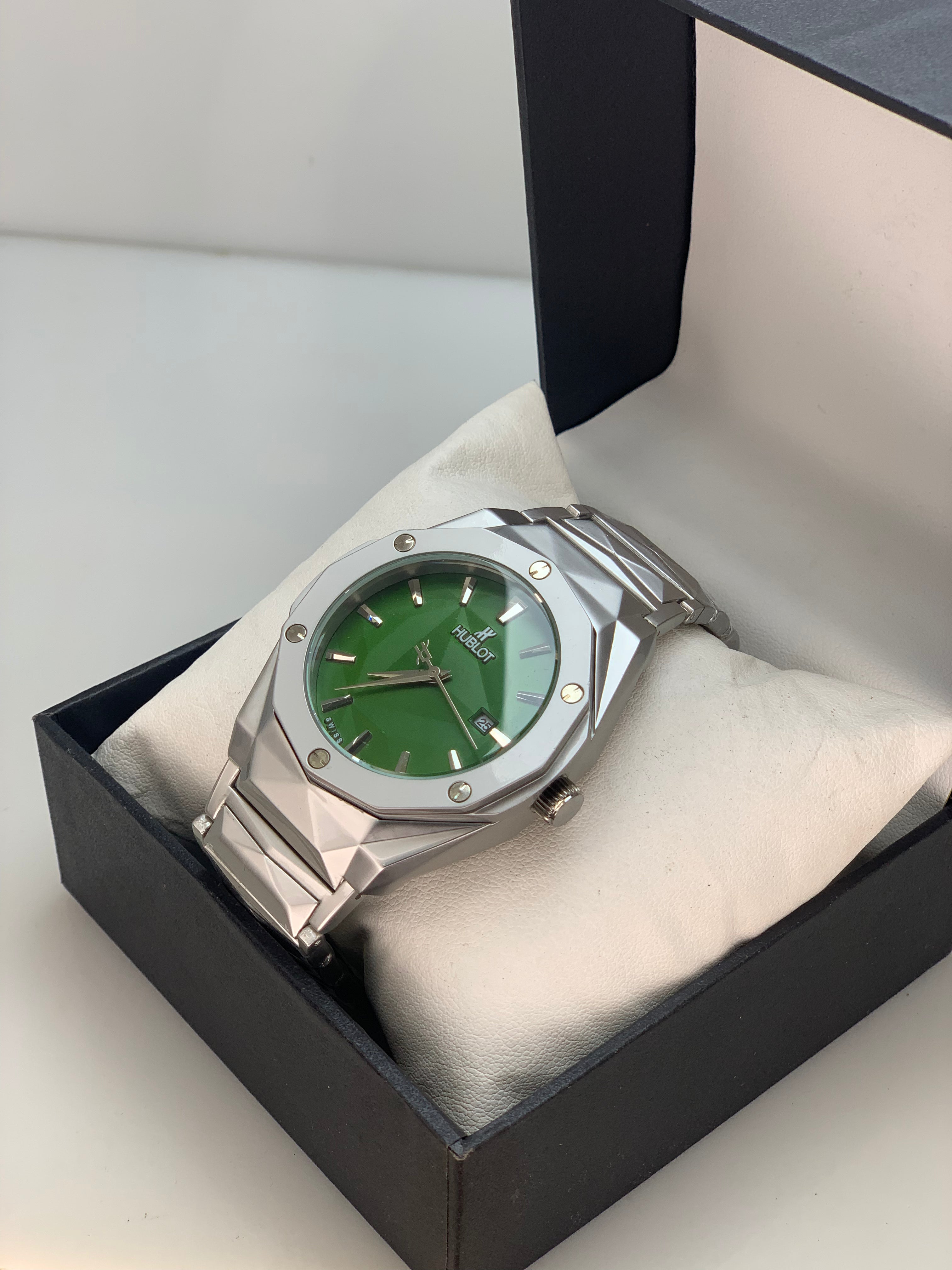 HUBLOT - Silver With Green Dial