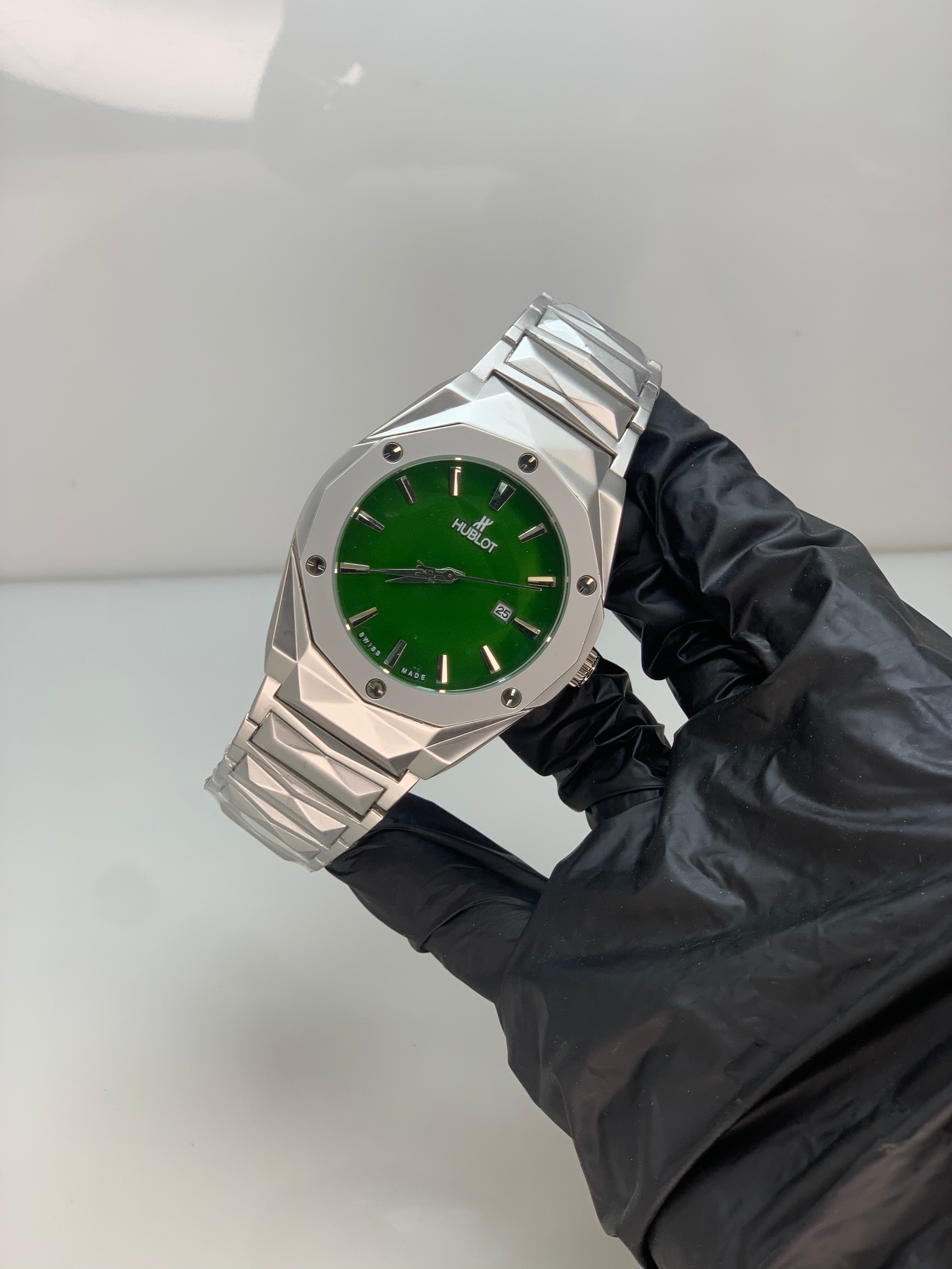HUBLOT - Silver With Green Dial
