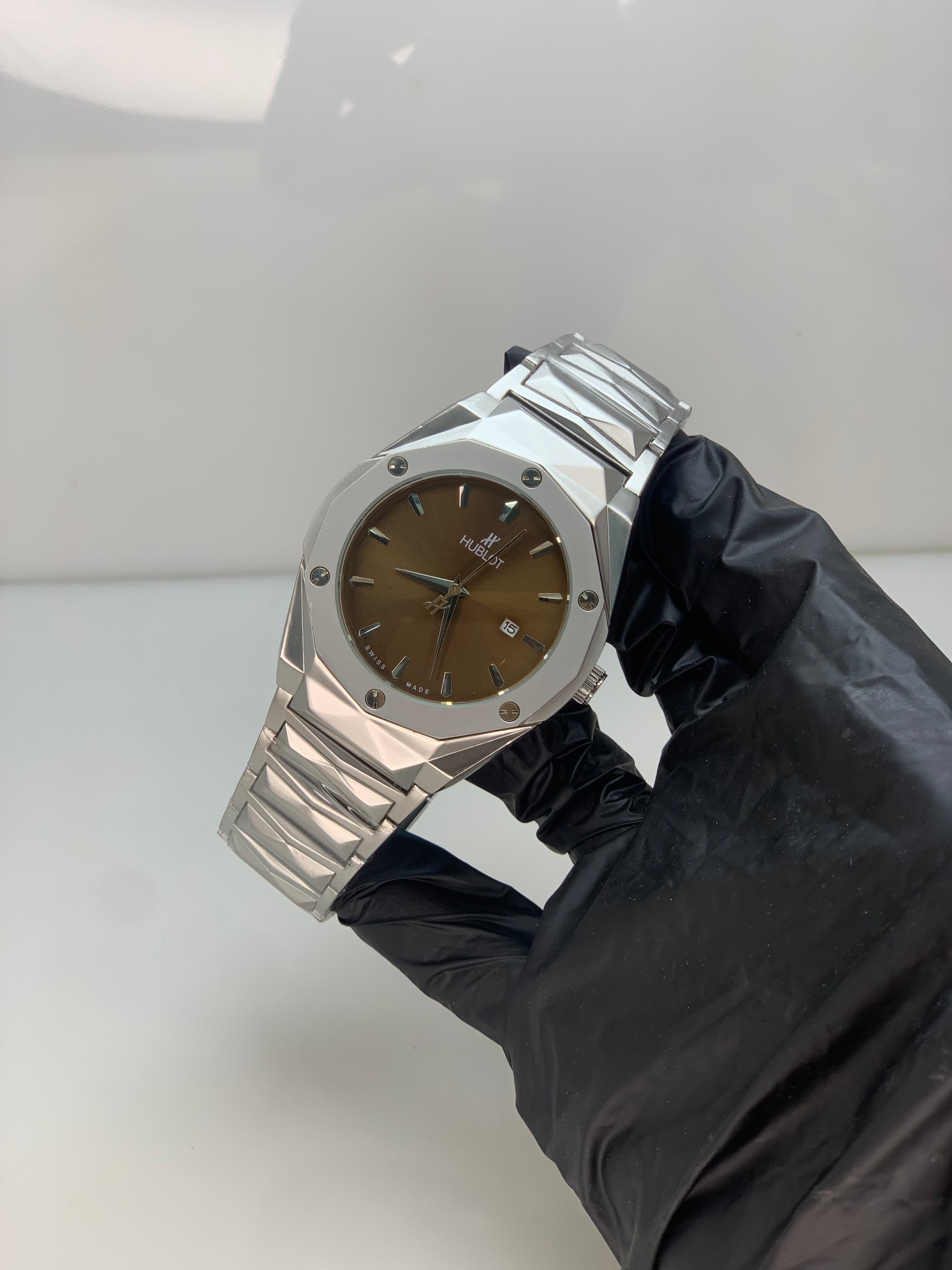 HUBLOT - Silver With Brown Dial