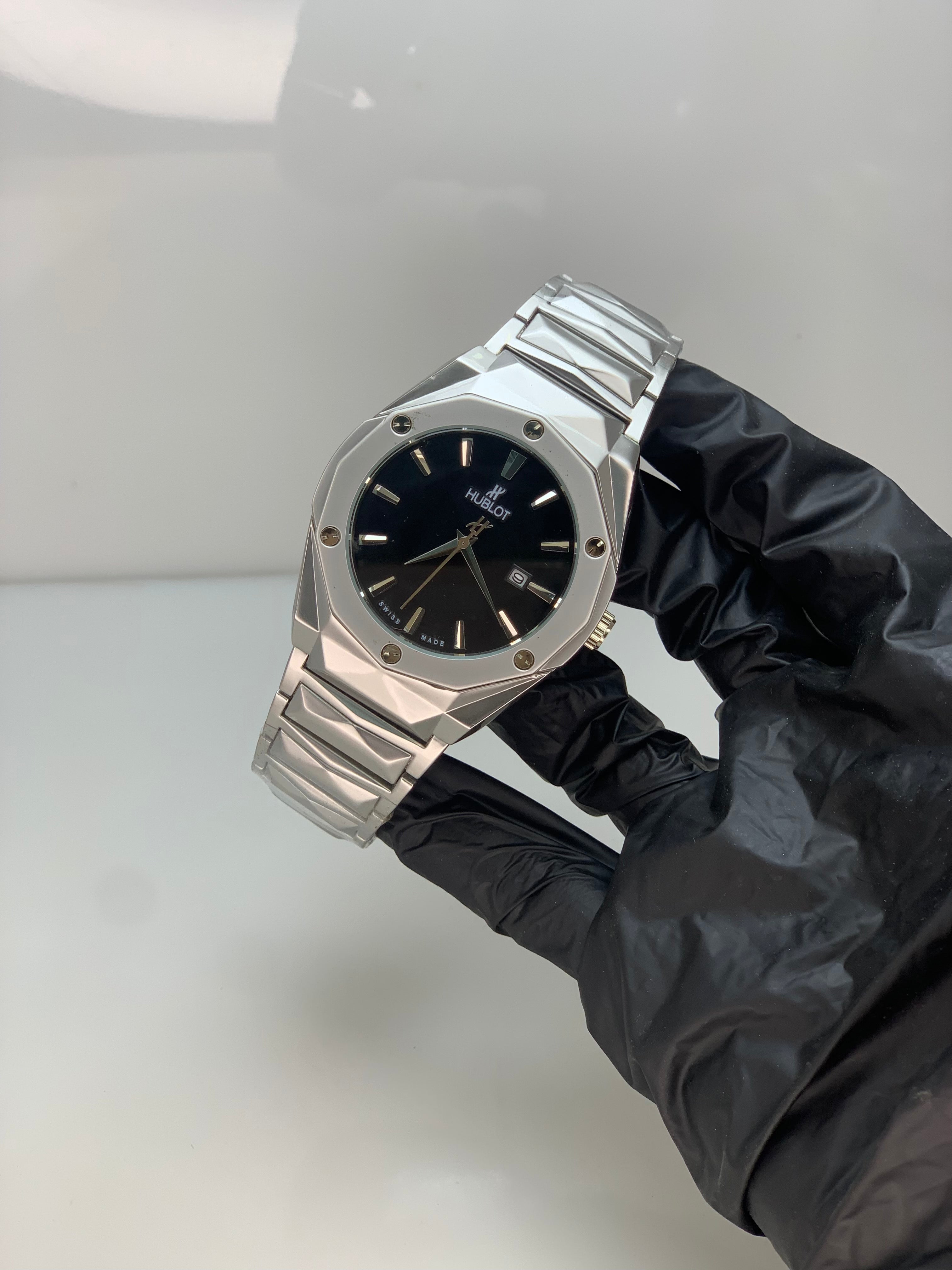 HUBLOT - Silver With blue dial