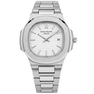 Patek Philippe – White Dial Stainless Steel Luxury Watch